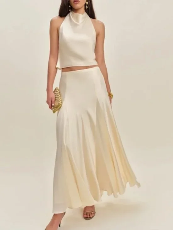 NEW NWT Reformation Sera Silk Two Piece - Picture 4 of 7